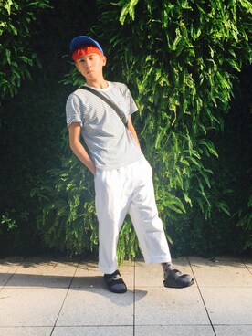 「pinkhair」｜Wei Wei  Boyさん（メンズ・168cm）の夏コーディネート