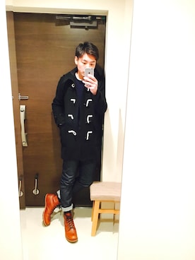「BEAUTY&YOUTH UNITED ARROWS（ビューティーアンドユースユナイテッドアローズ）のアイテム（ダッフルコート）」を使った、aki#papaさん（メンズ・178cm）の冬コーディネート