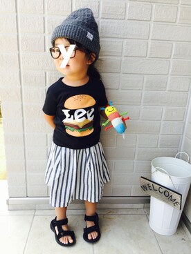    ＭiiiYA⁂さん（キッズ・100cm）の夏コーディネート