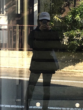 「KaneZ（ケインズ）のLHP/エルエイチピー/KaneZ/ケインズ/METAL POLO CAP （キャップ、ベージュ系）」を使った、ヤマトさん（メンズ・170cm）の秋コーディネート