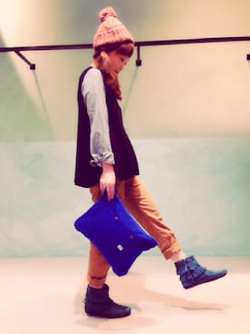 「ミネトンカ」｜mei♡さん（レディース・149cm）の秋コーディネート