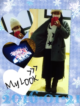 美音さん（レディース・158cm）の冬コーディネート