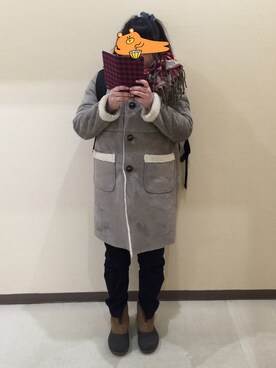 「歩きやすさ重視」｜ao***さん（レディース・154cm）の冬コーディネート
