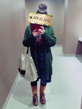 「シルバーバッグ」｜ao***さん（レディース・154cm）の春コーディネート