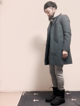 「N.HOOLYWOOD（N.ハリウッド）のアイテム（その他）」を使った、オオヒラさん（メンズ・170cm）の冬コーディネート