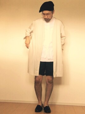 「ノーカラー」｜「アイテム（腕時計）」を使った、オオヒラさん（メンズ・170cm）の夏コーディネート