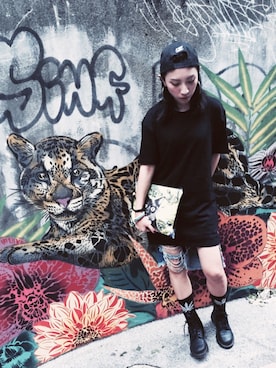 「ODD FUTURE（オッドフューチャー）のアイテム」を使った、Kingさん（レディース・155cm）の夏コーディネート