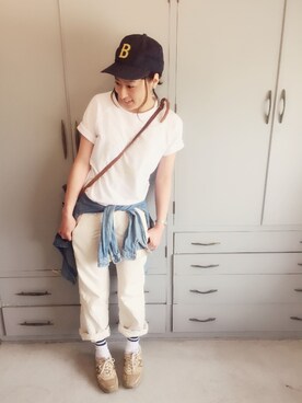 「スエット」｜YUKO KAWANOさん（レディース・155cm）の春コーディネート