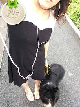 「ricori（リコリ）のアイテム（オールインワン・サロペット）」を使った、Sатоко⋆*さん（レディース・156cm）の夏コーディネート