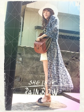 「ricori（リコリ）のアイテム」を使った、Sатоко⋆*さん（レディース・156cm）の夏コーディネート