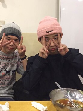 「Carhartt（カーハート）のアイテム（ナイロンジャケット）」を使った、梦さん（メンズ・178cm）の冬コーディネート