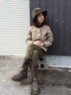 「panaji（パナジ）のアイテム」を使った、senaさん（レディース・150cm）の秋コーディネート