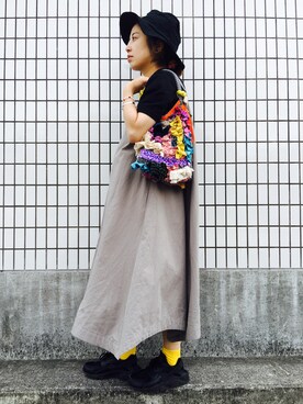 「ハラチ」｜「アイテム（ワンピース/ドレス）」を使った、senaさん（レディース・150cm）の春コーディネート