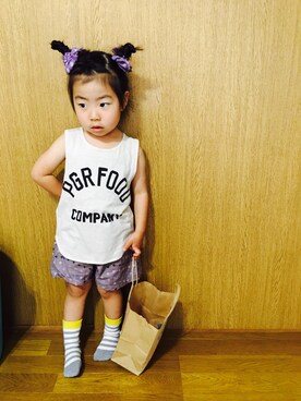 senaさん（キッズ・100cm）の夏コーディネート