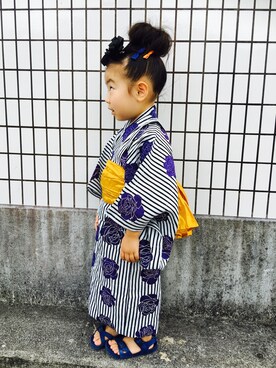 senaさん（キッズ・100cm）の夏コーディネート