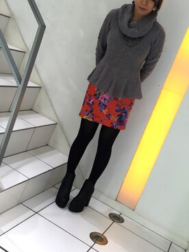 「花柄 スカート」｜tommyさん（レディース・152cm）の春コーディネート