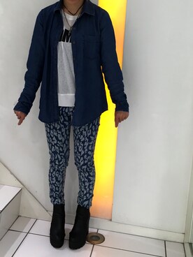 「ISOOK（アイスー）のアイテム（Tシャツ/カットソー）」を使った、tommyさん（レディース・152cm）の夏コーディネート
