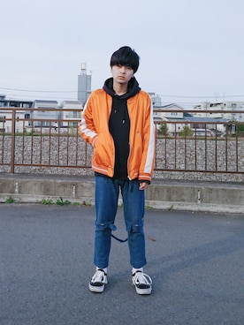 「neonsign」｜「アイテム（ブルゾン）」を使った、kotaro furusawaさん（メンズ・167cm）の春コーディネート