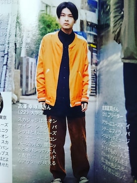 「neonsign」｜「アイテム（ブルゾン）」を使った、kotaro furusawaさん（メンズ・167cm）の春コーディネート