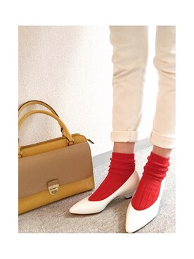 「BALENCIAGA」｜「アイテム（パンプス）」を使った、RINO  MASUTAさん（レディース・154cm）の冬コーディネート
