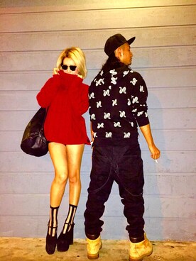 「model」｜「アイテム（パーカー）」を使った、GOSGMさん（メンズ・173cm）の冬コーディネート