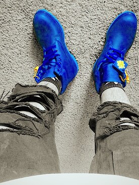 「kicks」｜「アイテム（ブーツ）」を使った、GOSGMさん（メンズ・173cm）の夏コーディネート