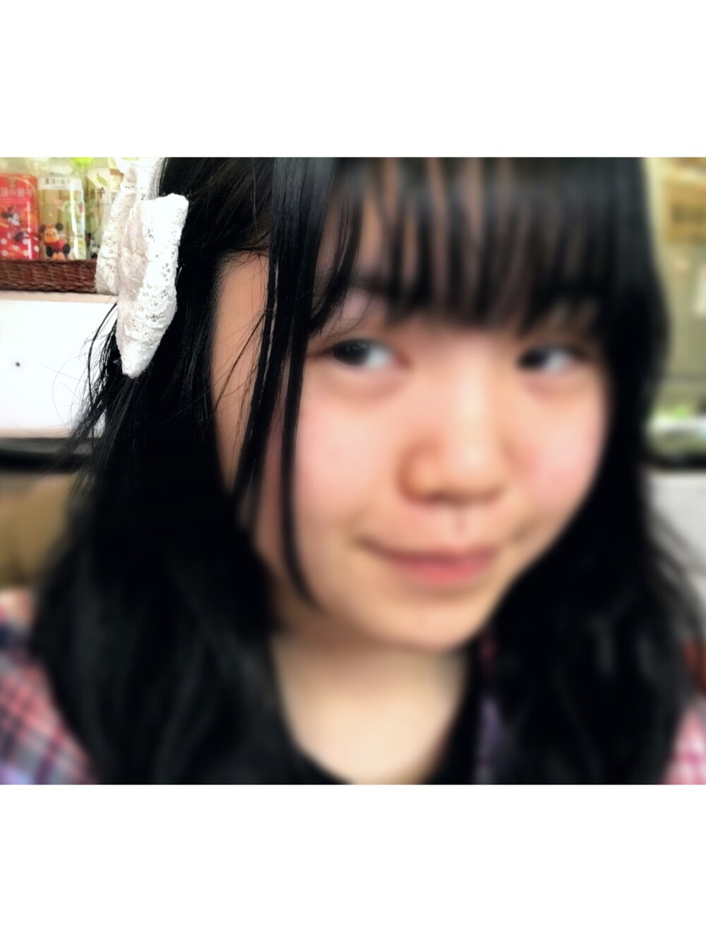 「ワッフル、舞台」｜「I don't knowのアイテム（バレッタ/ヘアクリップ、ホワイト系）」を使った、はむはむさん（レディース・153cm）の春コーディネートの1枚目の写真