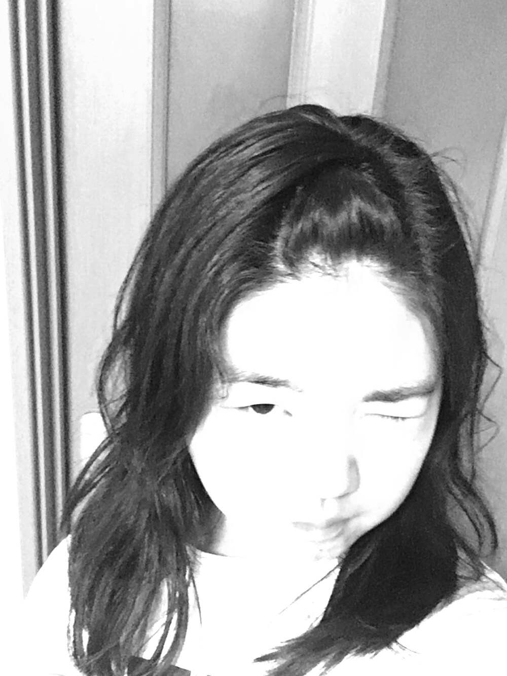 「ヘアアレンジ」｜「choreOringzのアイテム（Tシャツ/カットソー、ホワイト系）」を使った、はむはむさん（レディース・153cm）の春コーディネートの1枚目の写真
