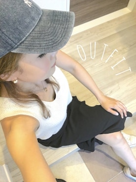 「激安コーデ」｜「アイテム（キャップ）」を使った、Kazuuuさん（レディース・171cm）の夏コーディネート