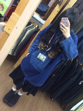 「袴パンツ」｜「アイテム（ワンピース/ドレス）」を使った、こゝろさん（レディース・156cm）の冬コーディネート