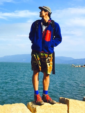 「VASQUE（バスク）のアイテム」を使った、とろけるりょうさんさん（メンズ・183cm）の秋コーディネート