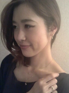 「Loree Rodkin（ローリーロドキン）のアイテム（ピアス（両耳用））」を使った、rinaさん（レディース・165cm）の冬コーディネート