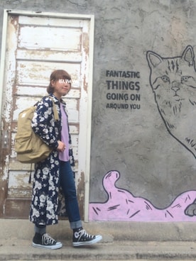 「アイテム（シャツワンピース）」を使った、mmi⚘さん（レディース・153cm・20代）の春コーディネート