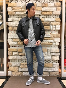 「おじコーデ」｜アライマンさん（メンズ・180cm）の冬コーディネート