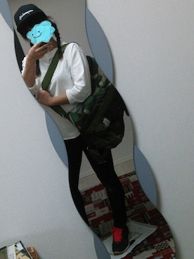 「Kaci（カチ）のアイテム」を使った、loulou＊さん（レディース・157cm）の春コーディネート