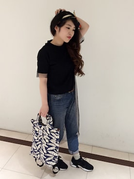 「RAY CASSIN（レイカズン）のアイテム（ワンピース/ドレス）」を使った、CHINATSUさん（レディース・162cm）の春コーディネート