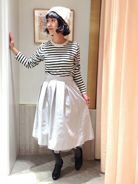 「リバーシブル」｜「アイテム（ブーティ）」を使った、La TOTALITE Yokohamaさん（レディース・154cm）の秋コーディネート