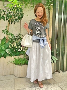 「La TOTALITE（ラトータリテ）のアイテム」を使った、La TOTALITE Yokohamaさん（レディース・164cm）の夏コーディネート