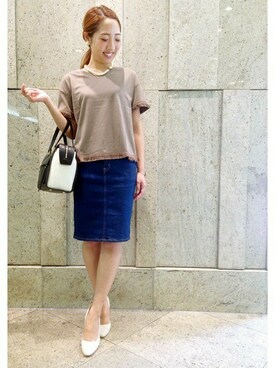 「La TOTALITE（ラトータリテ）のアイテム」を使った、La TOTALITE Yokohamaさん（レディース・158cm）の夏コーディネート