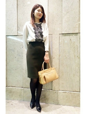 「La TOTALITE（ラトータリテ）のアイテム」を使った、La TOTALITE Yokohamaさん（レディース・164cm）の秋コーディネート