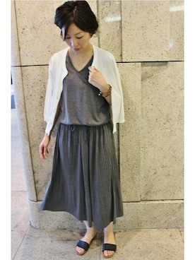 「La TOTALITE（ラトータリテ）のアイテム」を使った、La TOTALITE Yokohamaさん（レディース・163cm）の夏コーディネート