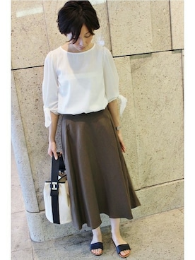 「La TOTALITE（ラトータリテ）のアイテム」を使った、La TOTALITE Yokohamaさん（レディース・163cm）の夏コーディネート