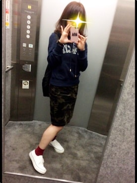 「McGREGOR CLASSIC（マックレガークラシック）のアイテム（スカート）」を使った、nana7*さん（レディース・153cm）の秋コーディネート
