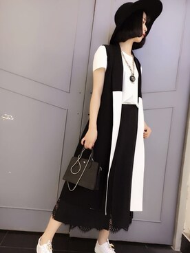 「F（エッフェ）のアイテム（トップス）」を使った、大梦soulさん（レディース・168cm）の春コーディネート