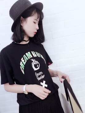 「F（エッフェ）のアイテム（トップス）」を使った、大梦soulさん（レディース・168cm）の夏コーディネート