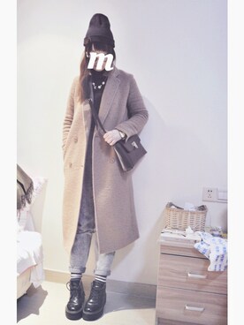 「Kukka Lucca（クッカ　ルッカ）のアイテム」を使った、m♡さん（レディース・167cm）の冬コーディネート