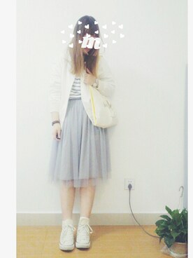 「PAR ICI」｜「アイテム（ブルゾン）」を使った、m♡さん（レディース・167cm）の春コーディネート
