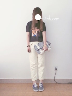 「LE SOUK（ルスーク）のアイテム（バッグ）」を使った、m♡さん（レディース・167cm）の秋コーディネート