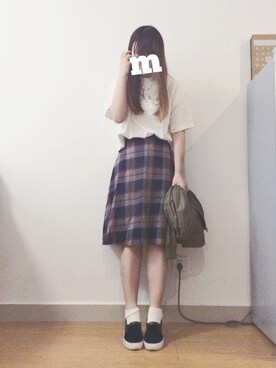 「w closet」｜「アイテム（モカシン/デッキシューズ）」を使った、m♡さん（レディース・167cm）の秋コーディネート
