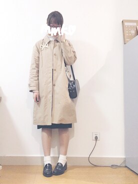 「PAR ICI」｜「アイテム（トレンチコート）」を使った、m♡さん（レディース・167cm）の春コーディネート